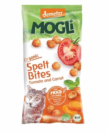 CHRUPKI ORKISZOWE POMIDOROWO - MARCHEWKOWE DEMETER BIO 40 g - MOGLI