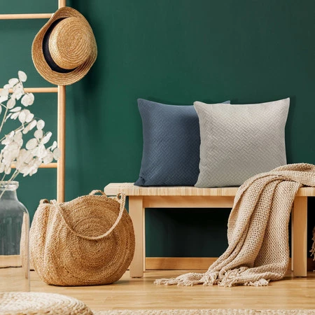 Poszewka 40 x 40 cm musztardowy