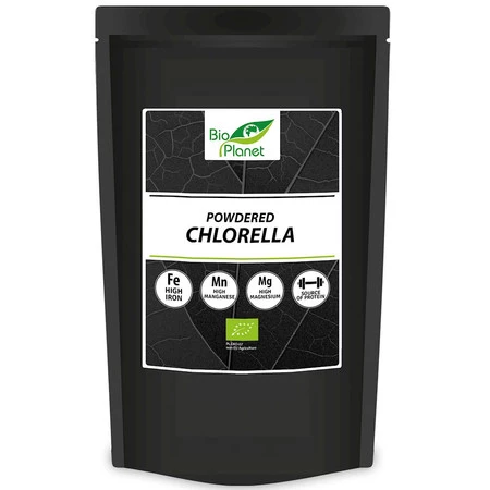BIO PLANET INTERNATIONAL CHLORELLA SPROSZKOWANA  BIO 500 g