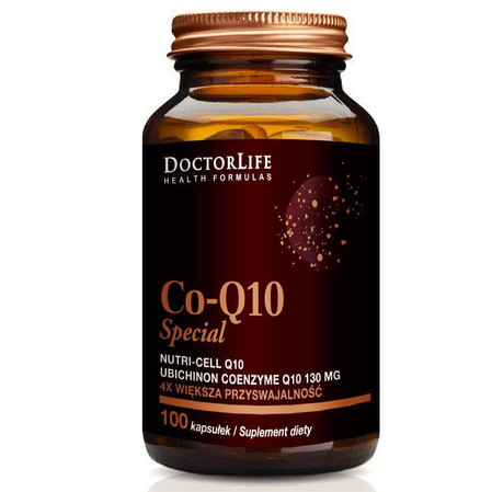  Doctor Life Co-Q10 Special koenzym Q10 130mg w organicznym oleju kokosowym 100 kaps.