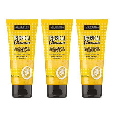Zestaw: 3x L'Erboristica - Tropical Cleanser Żel do oczyszczania twarzy 125ml
