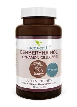 Medverita Berberyna HCL 98% + Cynamon 60 k