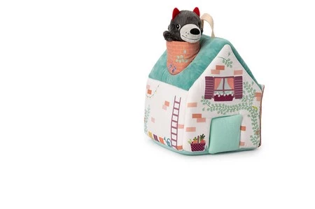 LILLIPUTIENS Zestaw 3 domków dla świnek i wilka 18 m+