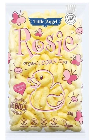 Little Angel Chrupki kukurydziane Rosie od 7 miesiąca bezgl. Bio 30 g
