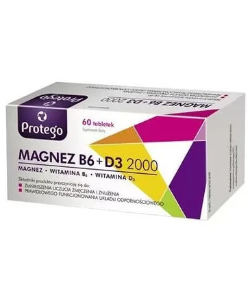 Protego Magnez B6 + D 2000 60 tabl.