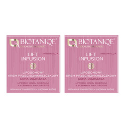 Zestaw: 2x Biotaniqe - Lift Infusion, Liposomowy Krem Przeciwzmarszczkowy 50+, 50 ml