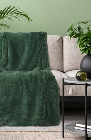 KOC D91 TIFFANY 150 X 200 CM CIEMNOZIELONY