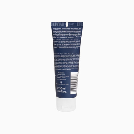 Hagi Men Ahoj Kapitanie, Prebiotyczny krem do rąk nawilżająco-ochronny, 50 ml
