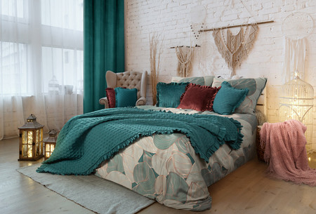 POSZEWKA VELVET 25 45 X 45 CM CIEMNOTURKUSOWY
