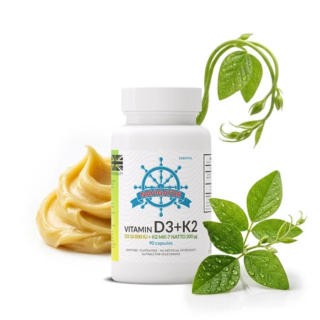 Navigator Vitamina D3 10000 IU + K2 MK-7 Natto 200 mcg - 90 kaps.