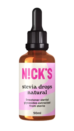 N!CK'S Nicks Stevia Drops Natural Naturalny słodzik w płynie bez cukru 50ml
