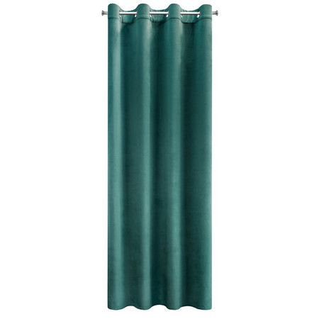 ZASŁONA GOTOWA MELANIE 140 X 250 CM CIEMNOTURKUSOWY