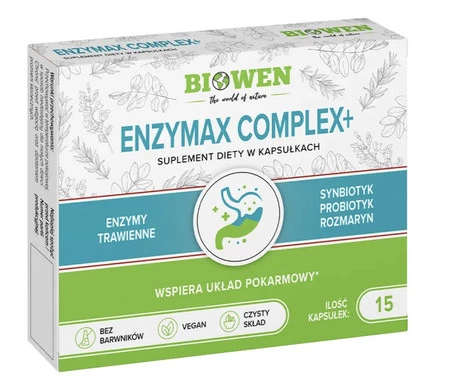 Biowen EnzyMax Complex na wsparcie trawienia 15 kaps