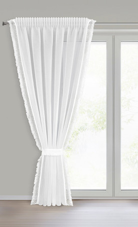 FIRANA GOTOWA KIRA 2 NA TAŚMIE 140 X 270 CM BIAŁY