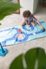 QUUT Dwustronny ręcznik plażowy PlayTowels M (140 x 70cm) Road