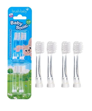 BabySonic końcówki do szczoteczki sonicznej 18-36m 4szt.