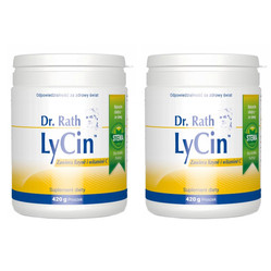Zestaw 2x Dr Rath Lycin™ Lizyna + Witamina C w proszku 420g smak pomarańcza