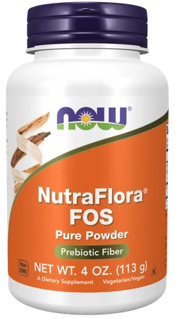 NOW FOODS NutraFlora® FOS - Fruktooligosacharydy w proszku (113 g)