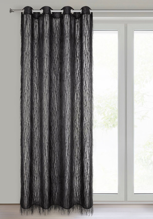 ZASŁONA GOTOWA AURORA 140 X 250 CM CZARNY