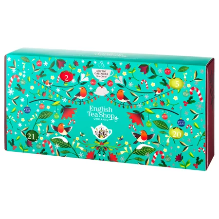 English Tea Shop, Herbata BIO Kalendarz Adwentowy CHEST 25 piramidek