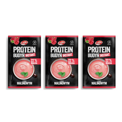 Zestaw: 3x Celiko Budyń proteinowy smak malina bezglutenowy 40 g