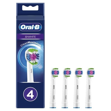 ORAL-B BRAUN KOŃCÓWKI EB18-4 WHITE3DCleanMaximiser