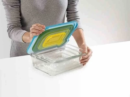 JJ - Zestaw 4 szklanych pojemników Nest™ Glass, mu