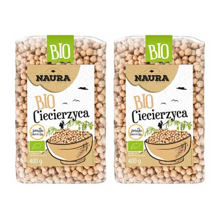 Zestaw 2x Naura − Ciecierzyca BIO − 400 g