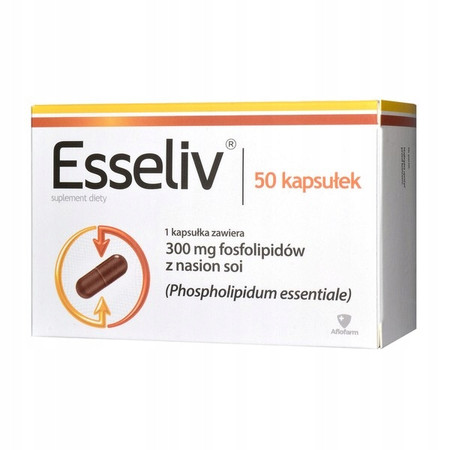 Aflofarm ESSELIV na wsparcie trawienia i wątroby 50 kaps.