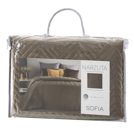 NARZUTA SOFIA 70 X 160 CM BRĄZOWY