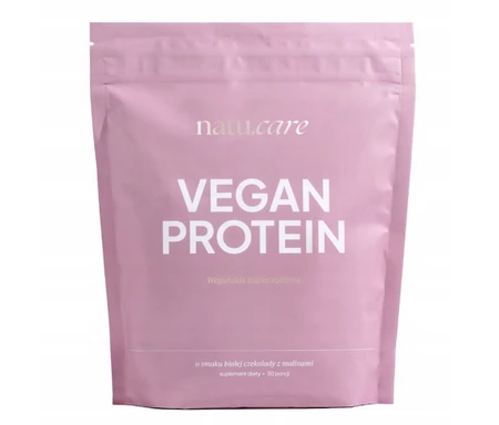 Natu.Care Białko wegańskie Vegan Protein Biała Czekolada Maliny