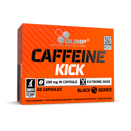 Olimp Caffeine Kick 200 mg przedtreningówka Coffeina 60 kaps.