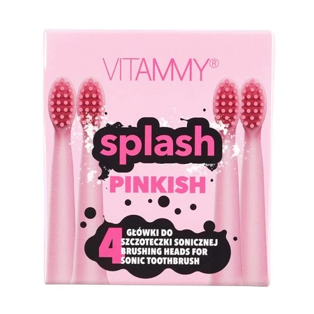 VITAMMY SPLASH Pinkish Końcówki do szczoteczki sonicznej