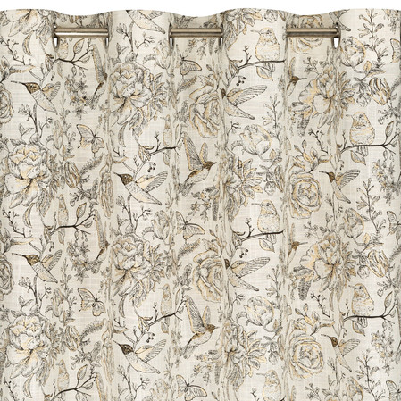 ZASŁONA GOTOWA LUCINA 140 X 250 CM SREBRNY
