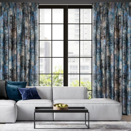 ZASŁONA GOTOWA ESTER NA TAŚMIE 140 X 250 CM TURKUSOWY