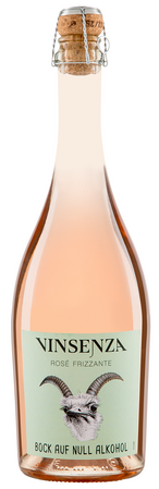 WINO BEZALKOHOLOWE FRIZZANTE RÓŻOWE SŁODKIE MUSUJĄCE BIO 750 ml - VINSENZA