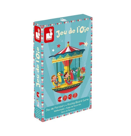 Janod Gra wyścig Gąski na karuzeli Carrousel
