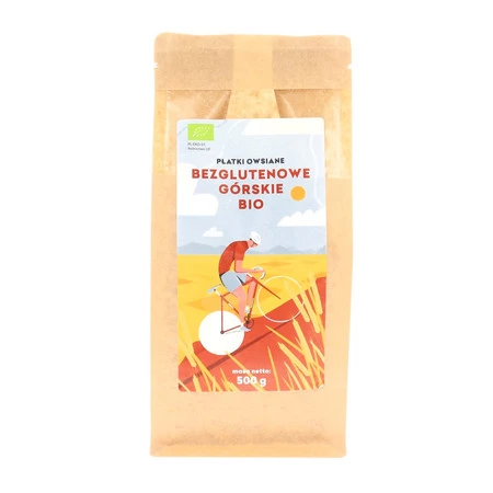 Pięć Przemian - Płatki owsiane górskie BIO 500g bezglutenowe