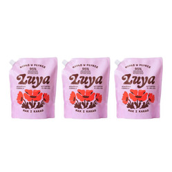 Zestaw: 3x Luya - Mydło do rąk w płynie Mak i Kakao Refill 800ml
