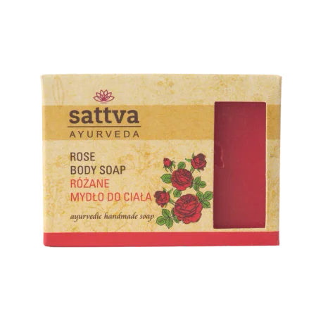Sattva - Mydło w kostce do ciała Róża 125g