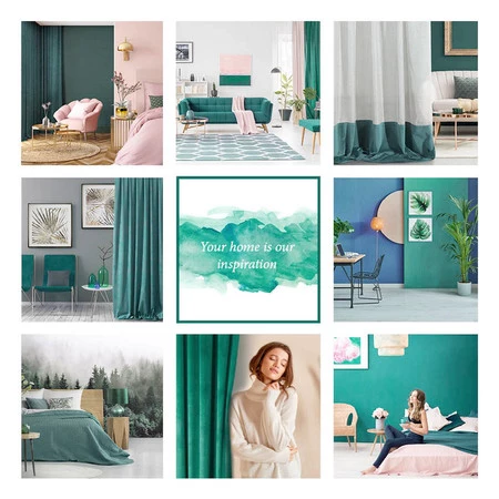 FIRANA GOTOWA KIDS 2 140 X 250 CM MIĘTOWY