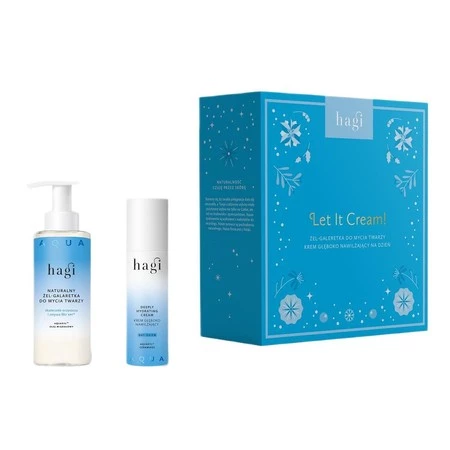 Hagi - Zestaw Xmas Let It Cream! Aqua Zone, nawilżający krem na dzień 50ml+żel galaretka 150ml