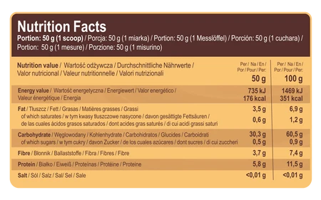 7Nutrition Instant OATS 1kg smak Chocolate with Nuts