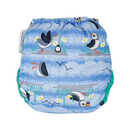 Close, Pop-in AI2, Pielucha wielorazowa zapinana na napy, Blue Puffin