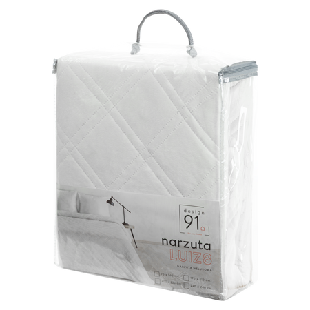 NARZUTA D91 LUIZ 8 200 X 220 CM BIAŁY