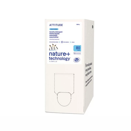 Attitude NATURE+, REFILL, Płyn do prania o zapachu polnych kwiatów, 2 L