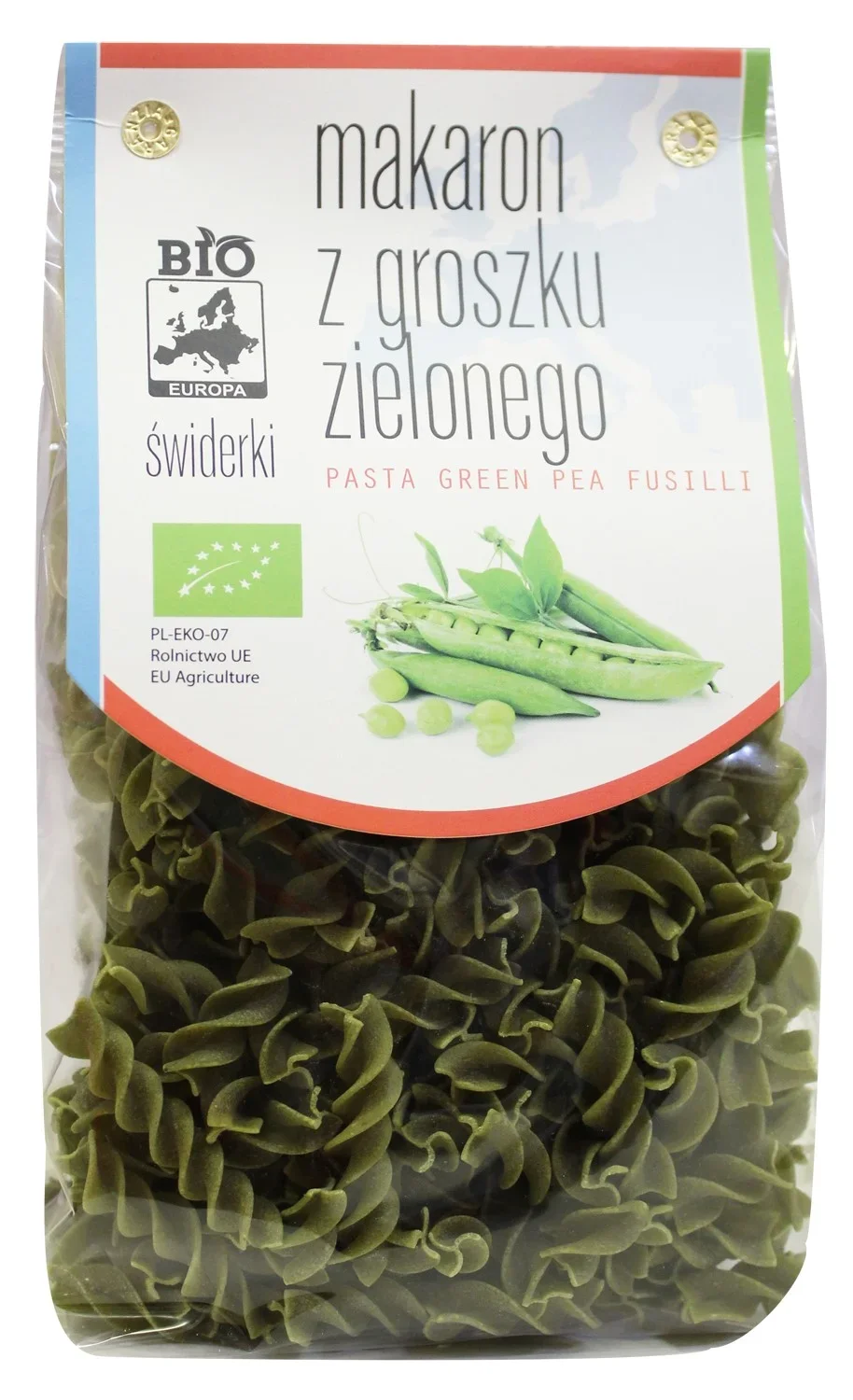 Zestaw 2x Bio Planet − Makaron z groszku zielonego świderki BIO − 250 g - Nabea.pl