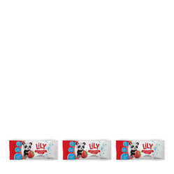 Zestaw: 3x LILY − Lizak z zestawem witamin o smaku truskawkowym − 1 szt.