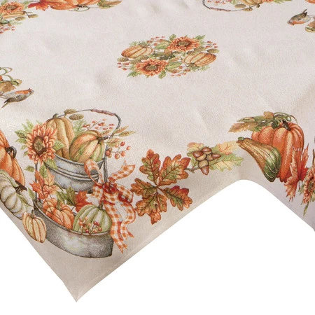 Obrus gobelinowy szerokość: 100 cm, długość: 100 cm, kolor: naturalny