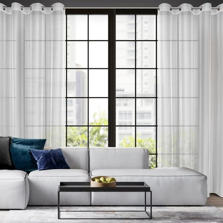 FIRANA GOTOWA ANABEL 140 X 260 CM BIAŁY